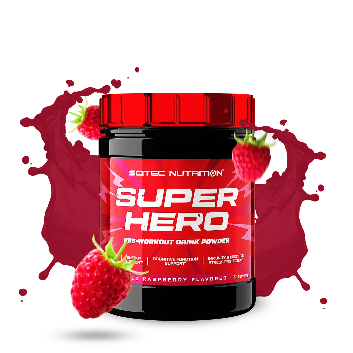 Scitec Nutrition Superhero 285g Wilde Framboos