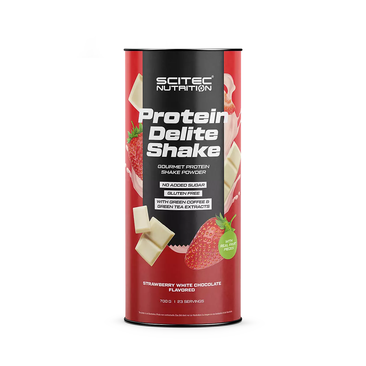 Scitec Nutrition Protein Delite Shake 700g Aardbei-Witte Chocolade