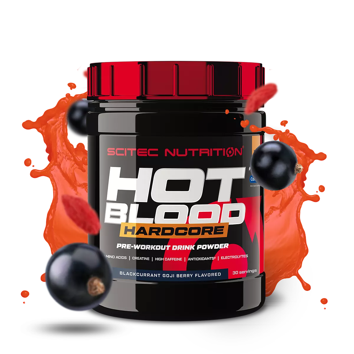 Scitec Nutrition Hot Blood Hardcore 375g Zwarte Bes-Gojibes