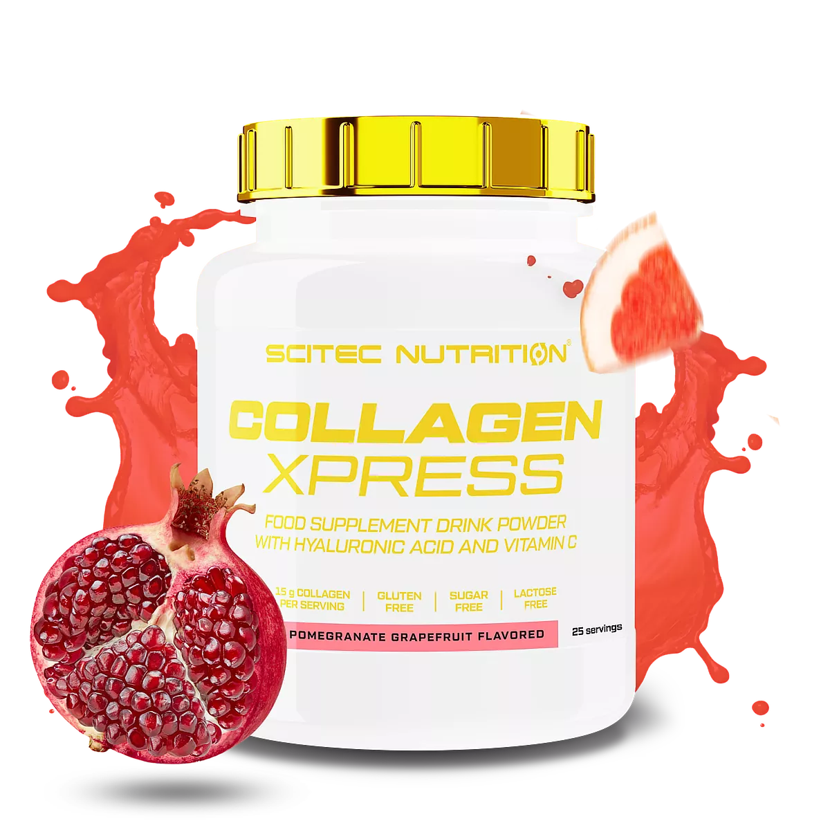Scitec Nutrition Collagen Xpress 475g Granaatappel-Grapefruit