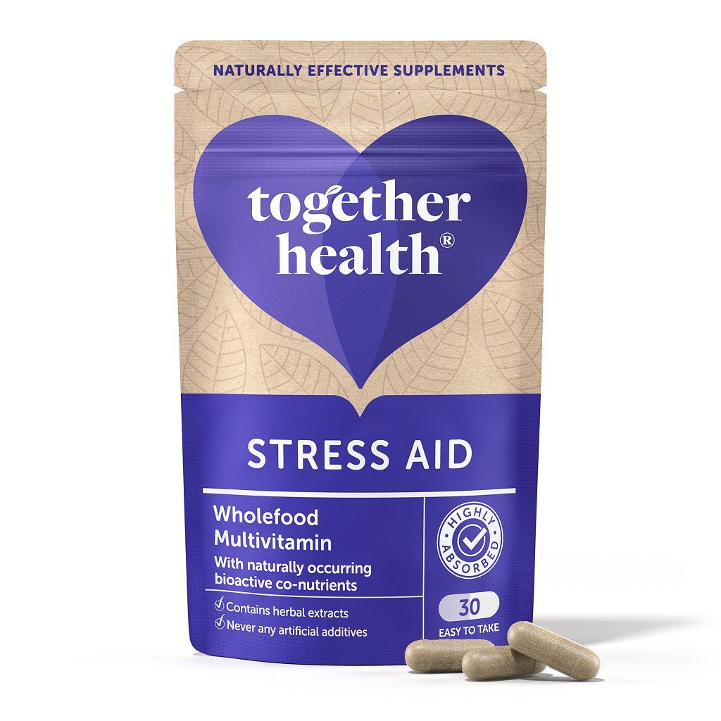 Stress Aid Complex – 30 vegan capsules, magnesium + B‑vitamines | Together Health