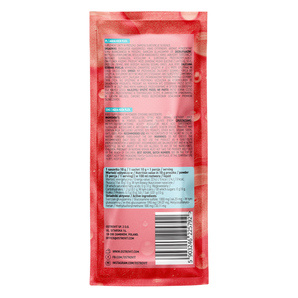 Aqua Kick Flex Aardbei 24 × 10 g
