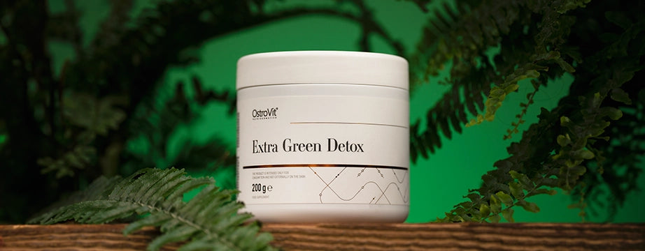 Extra Green Detox – 200 g, Groene blend, rijk aan vezels | OstroVit