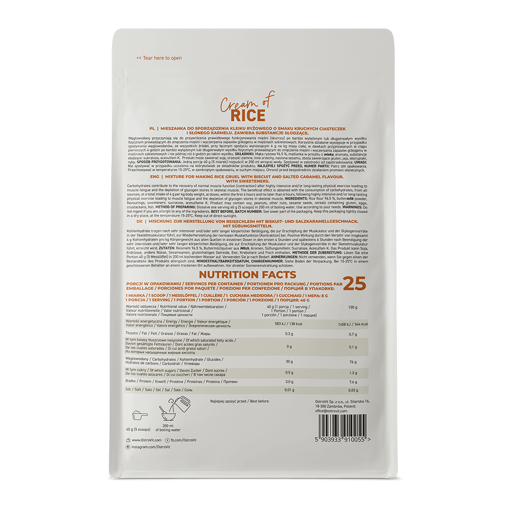Cream of Rice Zandkoekjes-Gezouten Karamel 1000 g