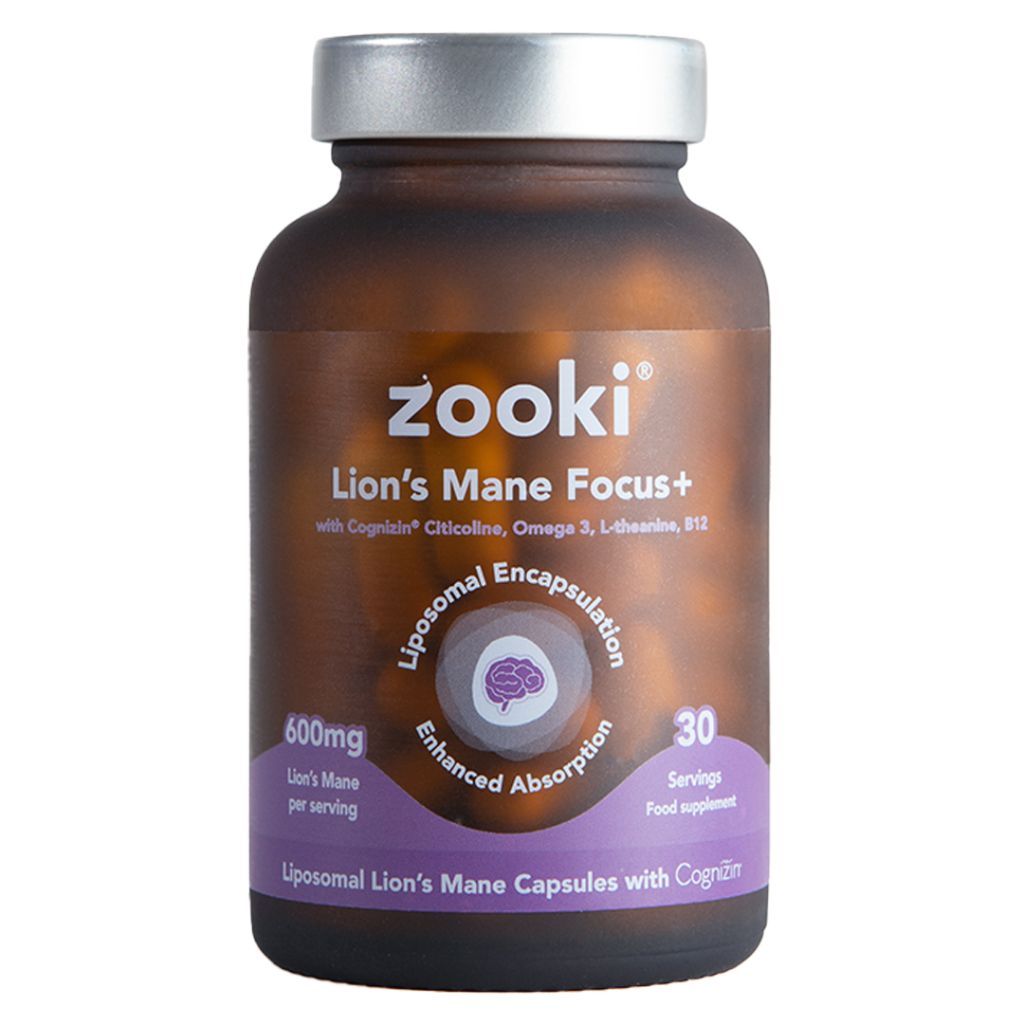 Lion’s Mane Focus+ Liposomaal | 60 Capsules | Zooki