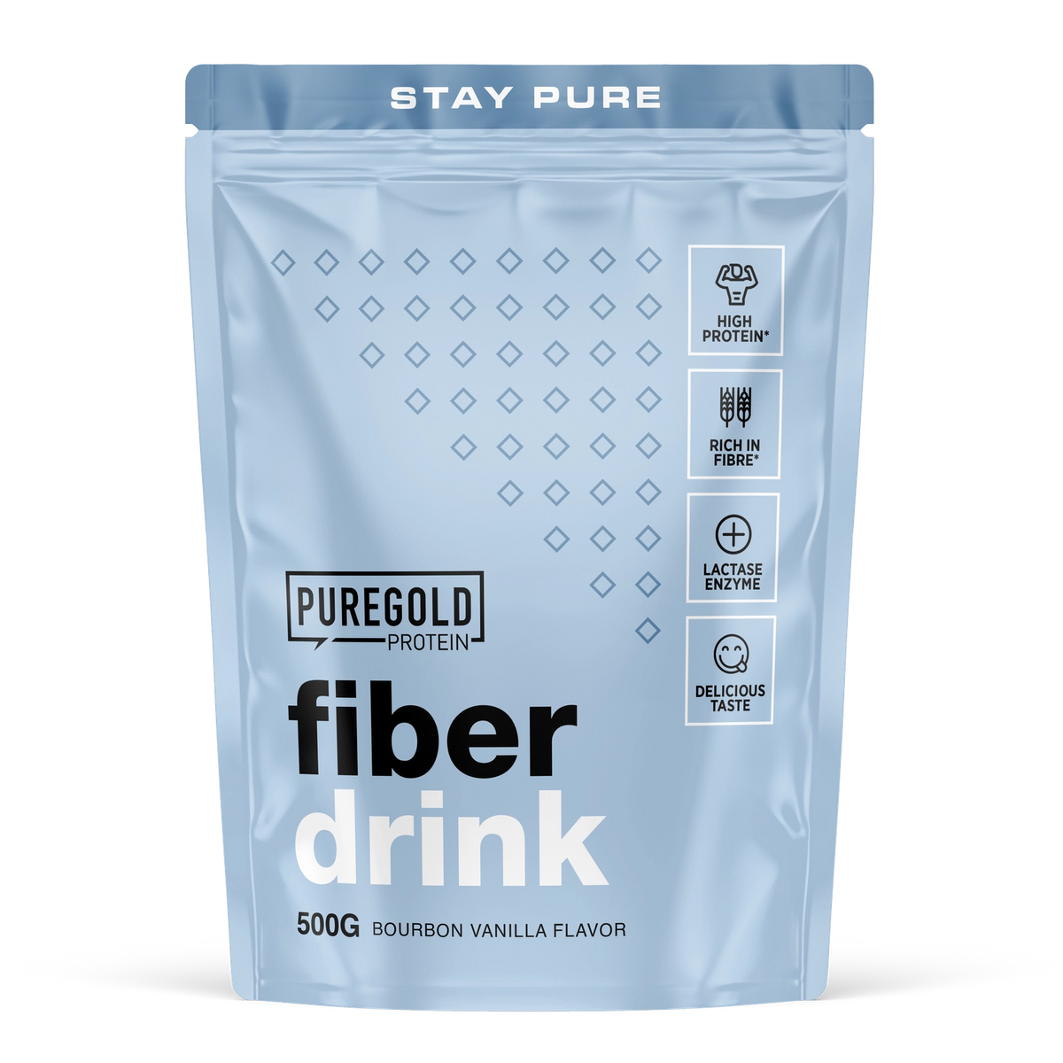 Fiber Drink Bourbon Vanilla 500g