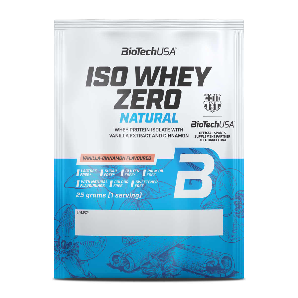Iso Whey Zero Lactose Free Natural 25g Vanille-Kaneel