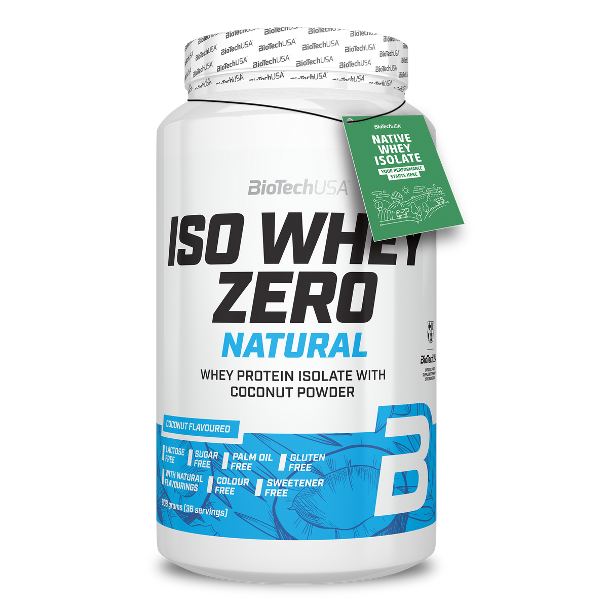 Iso Whey Zero Lactose Free Natural 908g Kokos