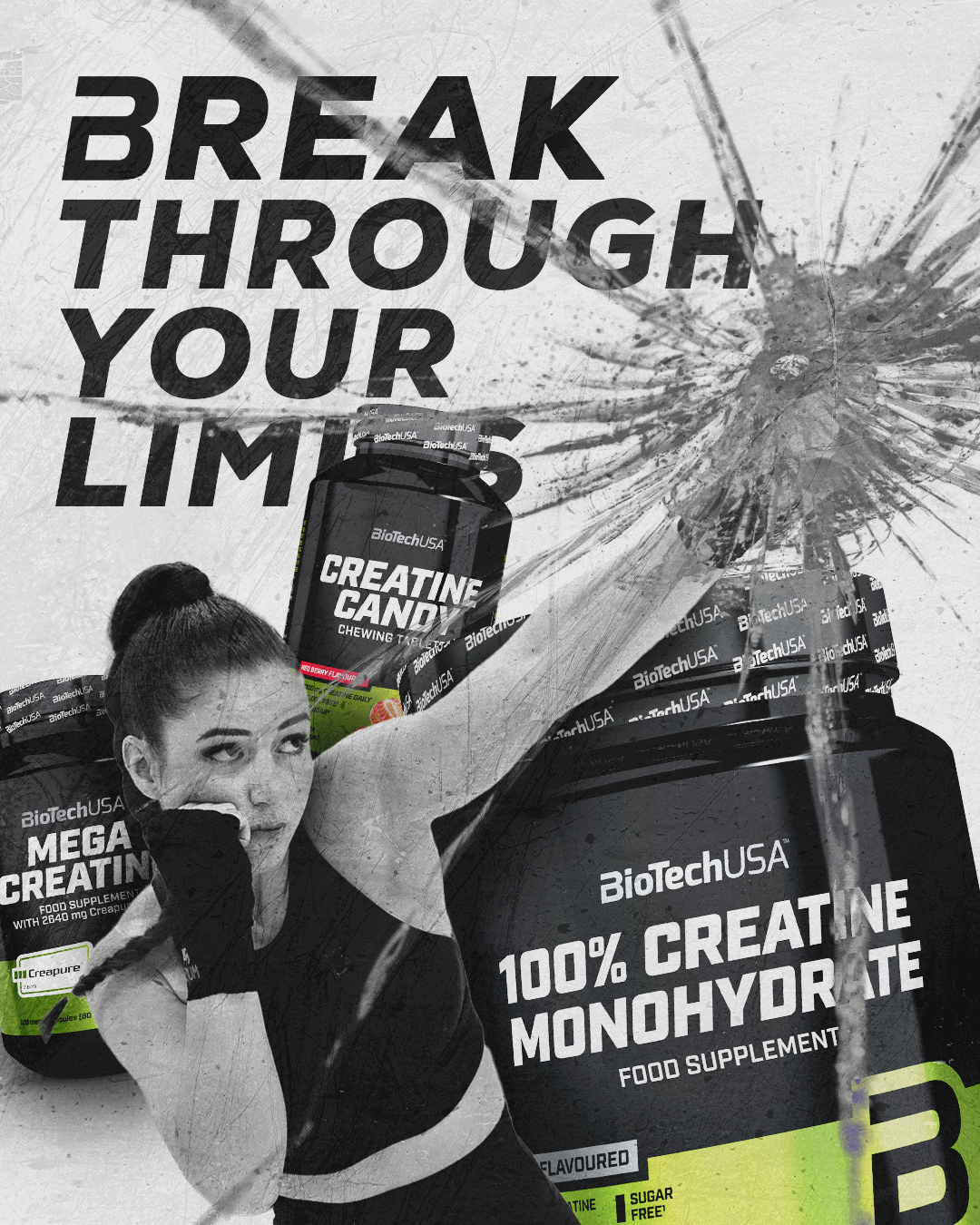 Creatine Monohydraat 500g Smaakloos