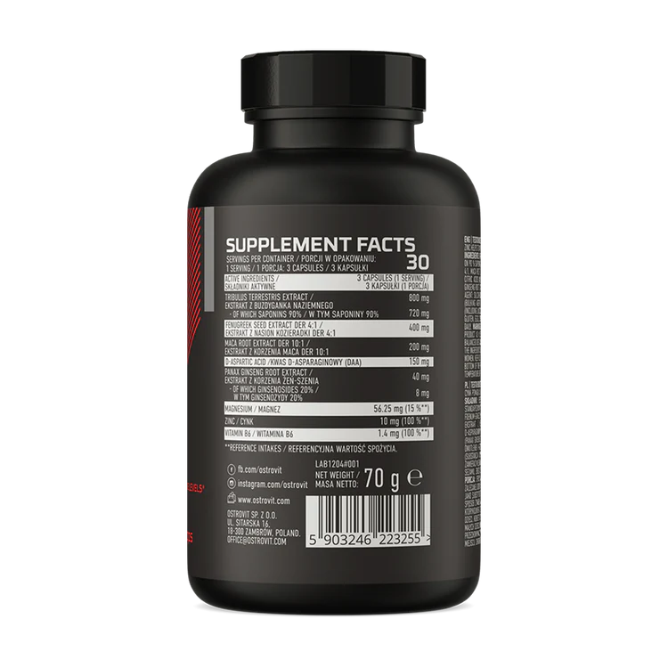 Testo Booster – 90 capsules, vegan | OstroVit