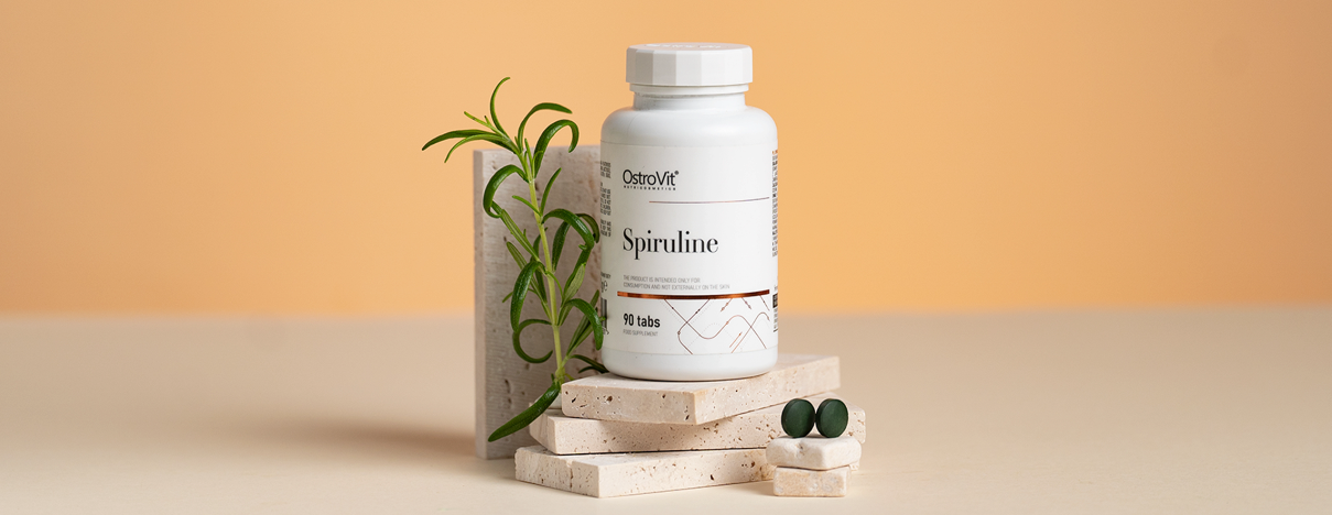 Spirulina – 90 vegan tabletten, 1000 mg per portie | OstroVit
