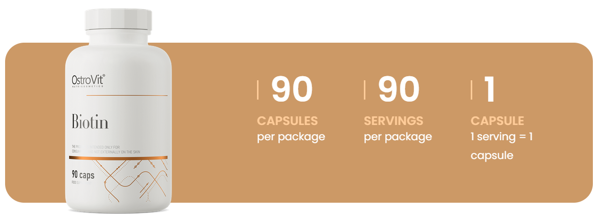 Biotine | Vitamine B7/B8 | Vegan | 90 capsules | 2500 µg | OstroVit