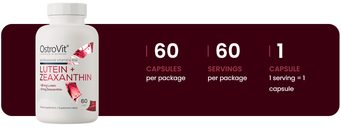 Lutein + Zeaxanthin – 60 capsules | OstroVit