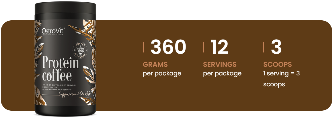 Proteïne Koffie | 360 g | Cappuccino & Chocolade | OstroVit