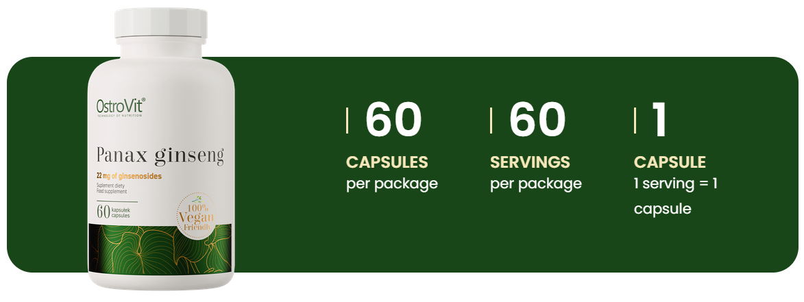 Panax Ginseng | 60 Capsules | OstroVit