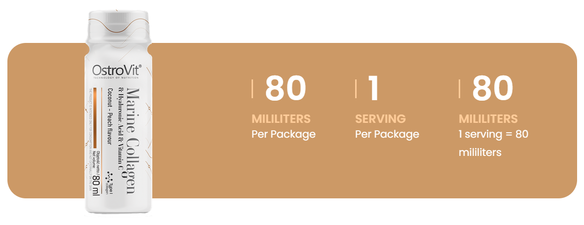 Marine Collagen Shot – 80 ml, 5 000 mg collageen | OstroVit