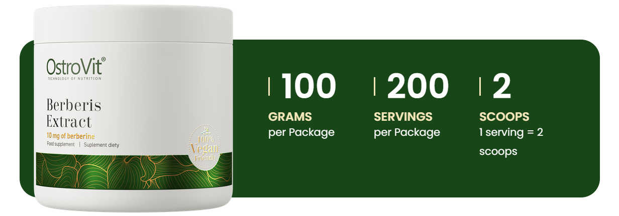 Berberis Extract | Poeder | Vegan | 100 g | Natural | OstroVit
