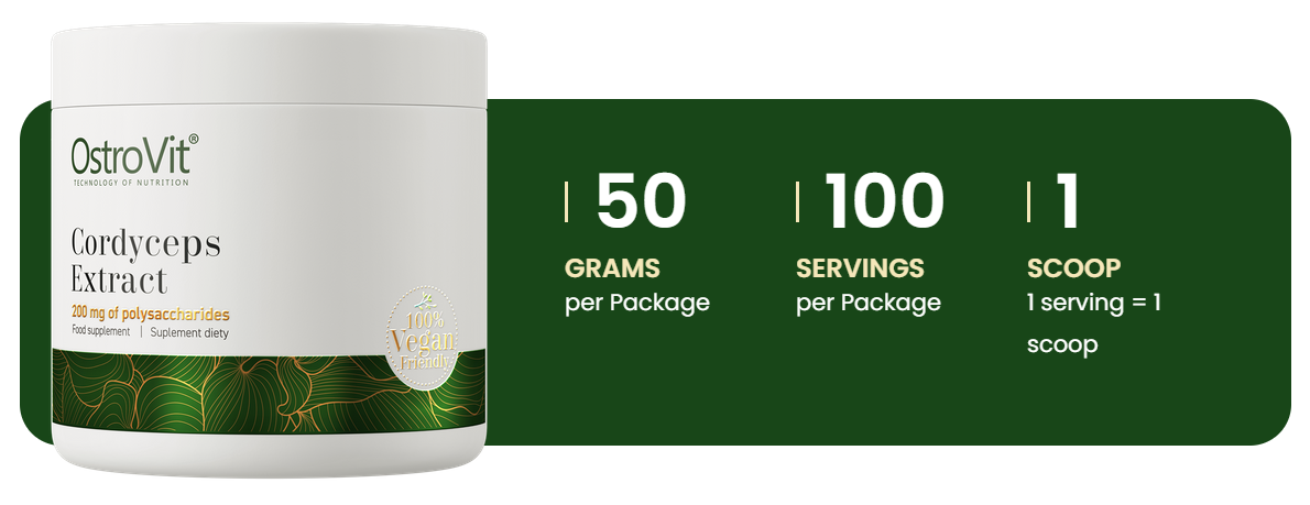 Cordyceps Sinensis | Extract | 50 g | OstroVit