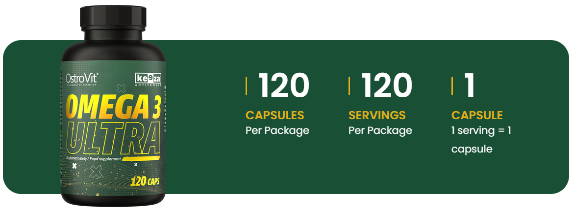 KEEZA Omega 3 Ultra | 120 Capsules | OstroVit