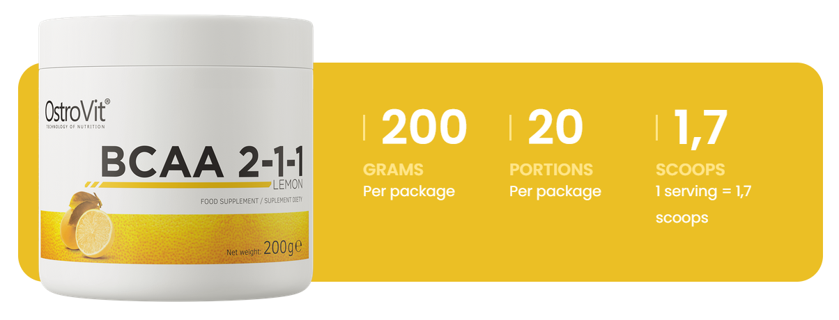 BCAA 2-1-1 | 200 g | Citroen | OstroVit