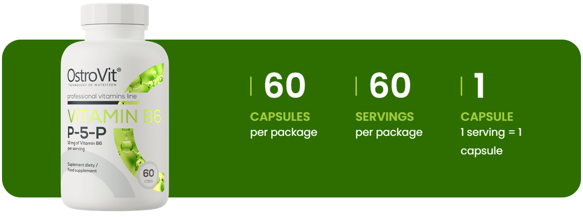 Vitamine B6 P-5-P | 60 Capsules | OstroVit