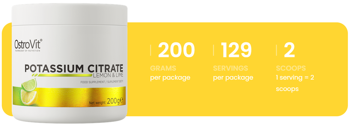 Kaliumcitraat | 200 g | Citroen-limoen | OstroVit