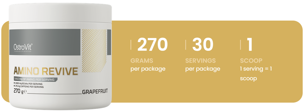 Amino Revive | Aminozuren Complex | 270 g | Grapefruit | OstroVit