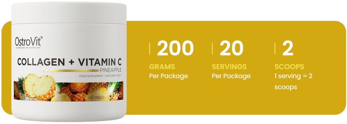 Collageen | Vitamine C | 200 g | Ananas | OstroVit