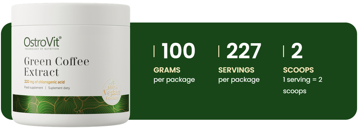 Groene Koffie Extract | 100 g | Natural | OstroVit