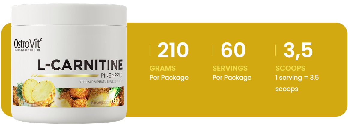 L-carnitine | 210 g | Ananas | OstroVit