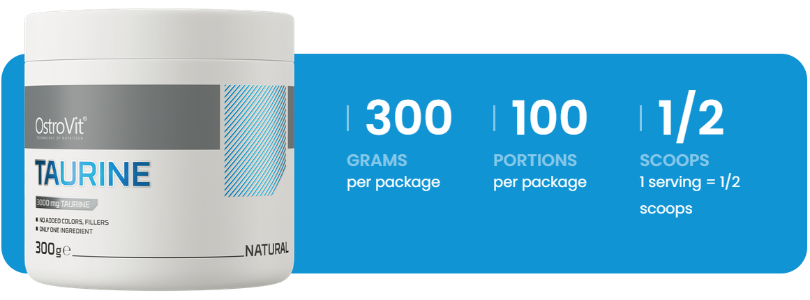 Taurine | 300 g | Natural | OstroVit