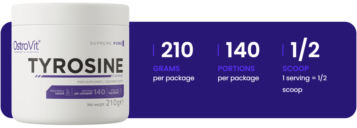 Tyrosine | 210 g | Supreme Pure Natural | OstroVit