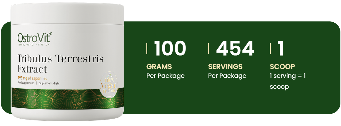 Tribulus Terrestris-extract | Vegan | 454 Porties | 100 g | Poeder | Ostrovit