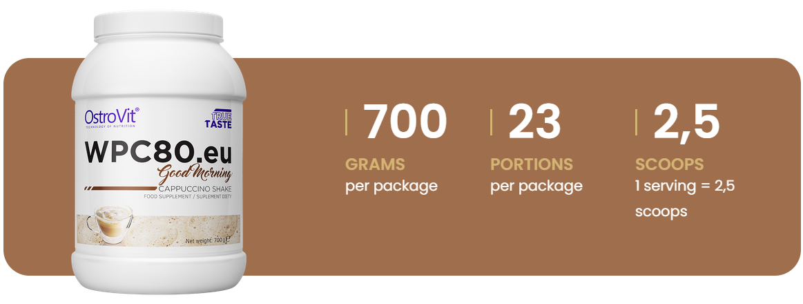 WPC80.eu | Goedemorgen | 700 g | Cappuccino ☕ | OstroVit
