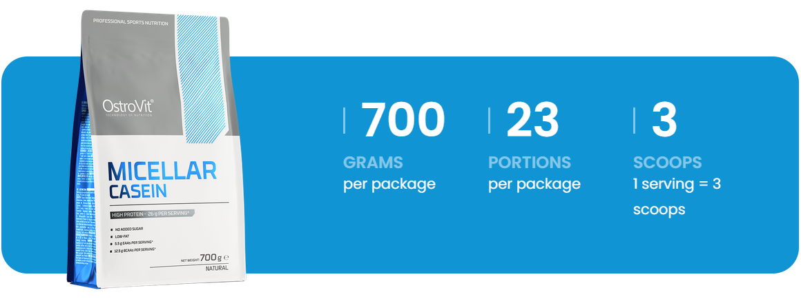 Micellair Caseïne | 700 g | Supreme Pure Natural | 100% product zonder toevoegingen! | OstroVit