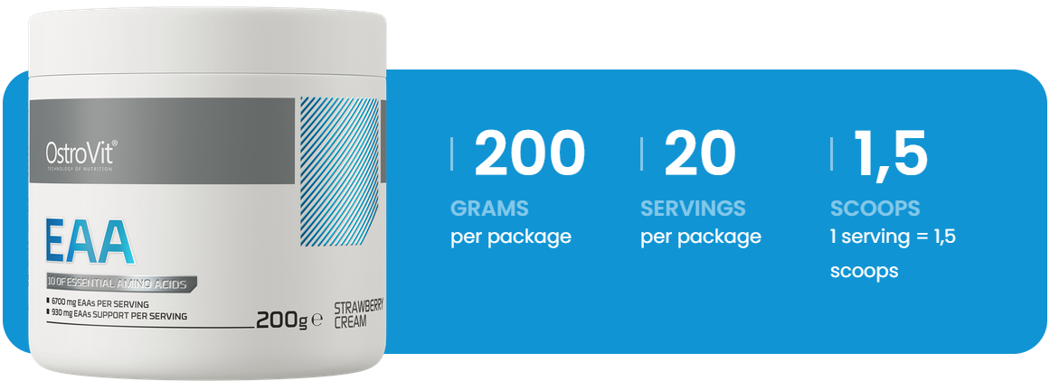 EAA | 200 g | Romige Aardbeiensmaak | OstroVit