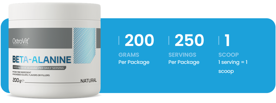 Bèta-Alanine | 200 g | Supreme Pure Natural | OstroVit