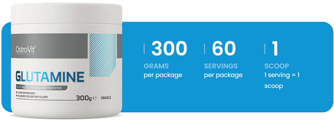 Glutamine | 300 g | Sinaasappel | OstroVit