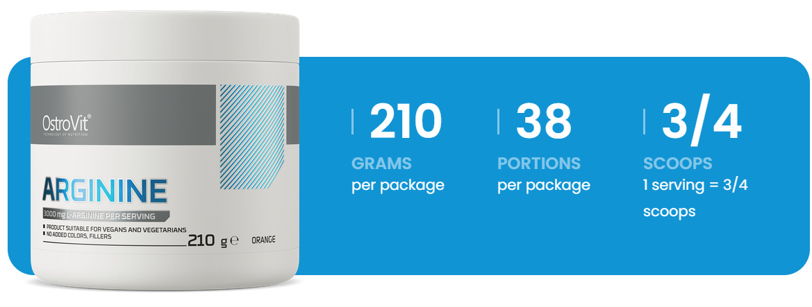 Arginine | 210 g | Sinaasappel | OstroVit