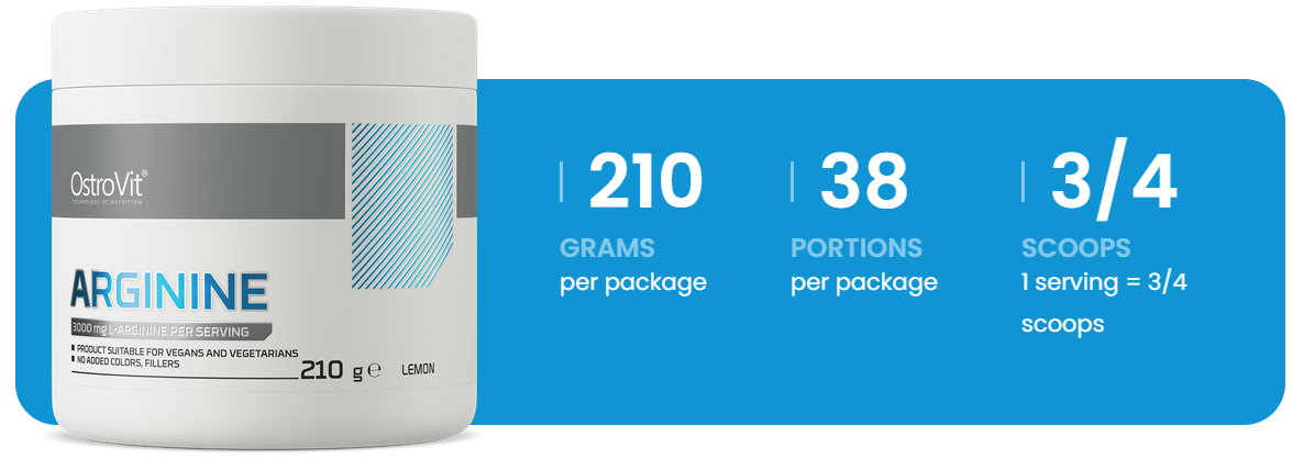Arginine | 210 g | Citroen | OstroVit