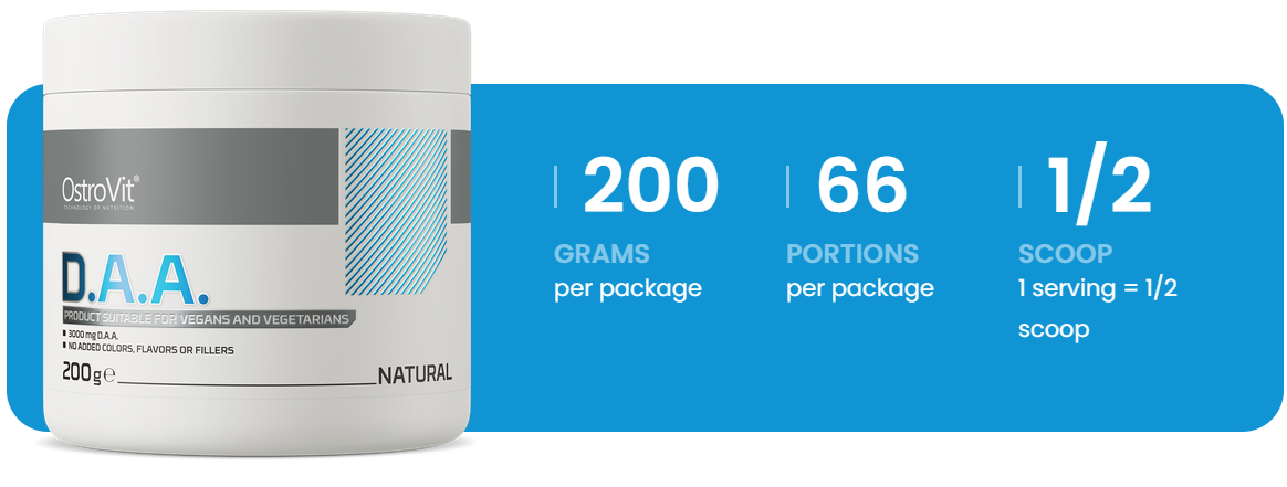DAA | D-asparaginezuur | 200 g | Supreme Pure Natural | OstroVit