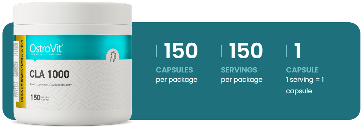 CLA | 1000 mg | 150 Capsules | OstroVit