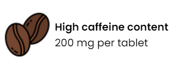 Koffein VEGE – 200 mg pro Tablette, 200 Tabletten | OstroVit