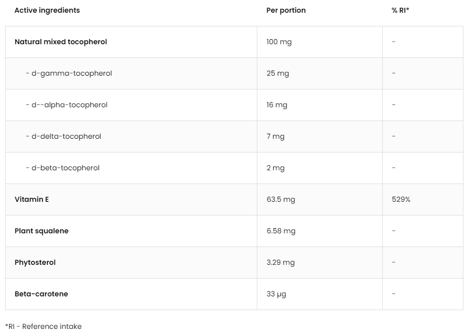 Vitamine E Natuurlijk Tocoferolen Complex – 90 softgels | OstroVit