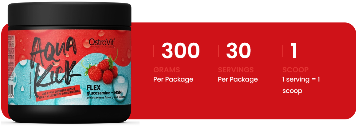 Aqua Kick VIT&MIN – 300 g, Vitaminen & mineralen, Aardbei | OstroVit