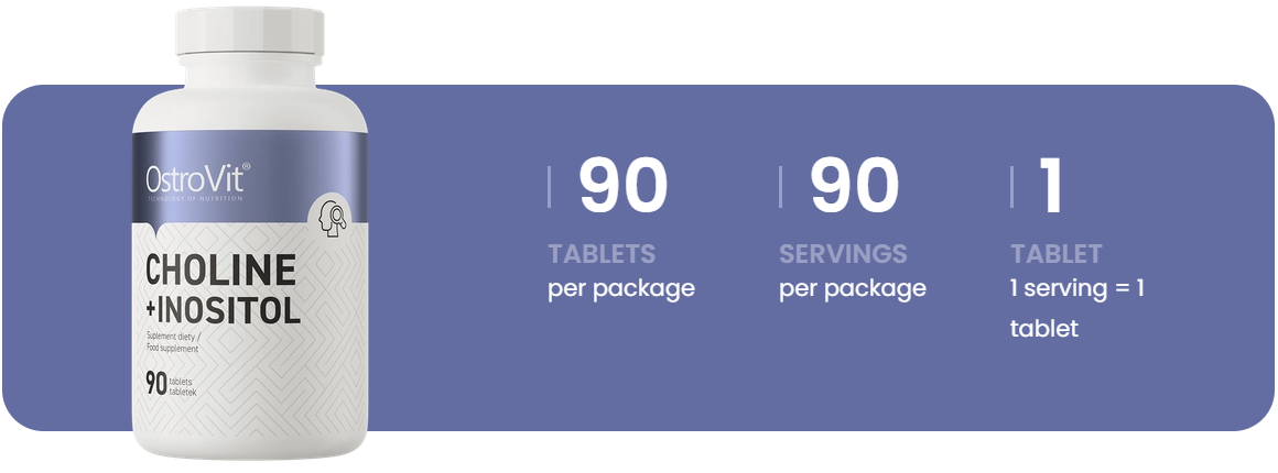 Choline | Inositol | 90 Tabletten | 600 mg | OstroVit
