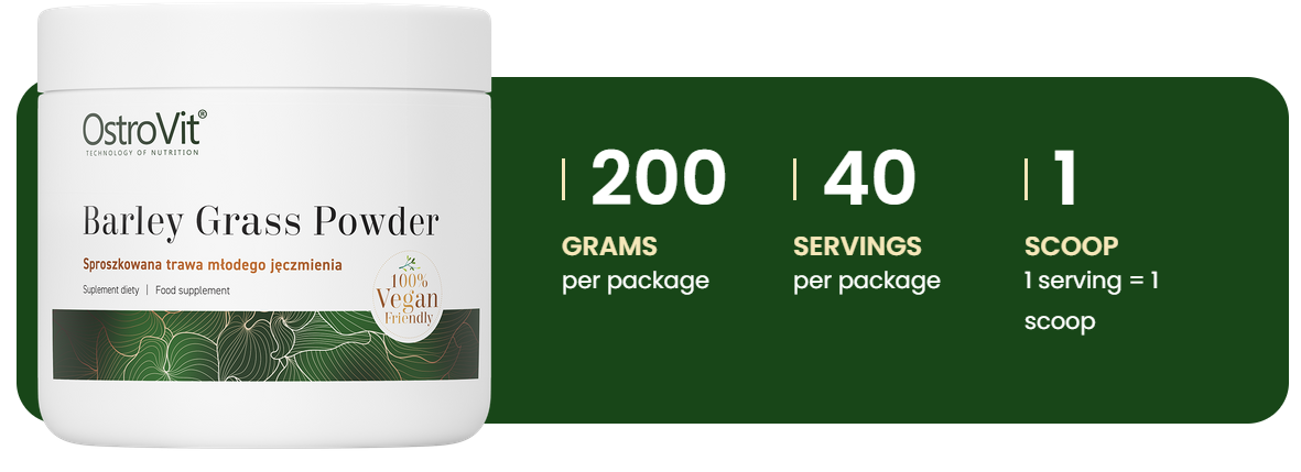 Jonge Gerstegrass | Superfood | Vegan | 200 g | Poeder | Natural | OstroVit