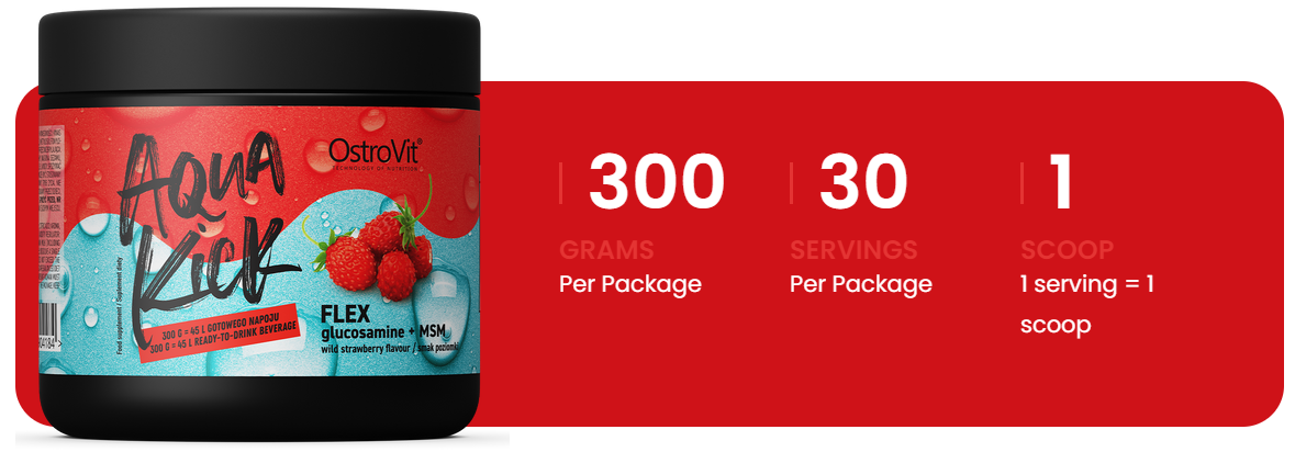 Aqua Kick | Flex | Glucosamine | MSM | 300 g | OstroVit