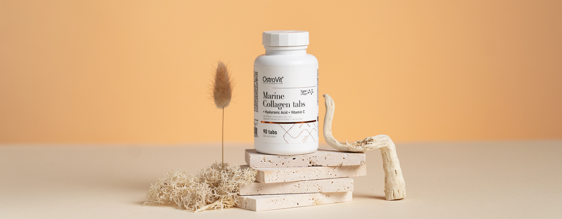 Marine Collagen + Hyaluronic Acid + Vitamin C – 90 tabletten | OstroVit