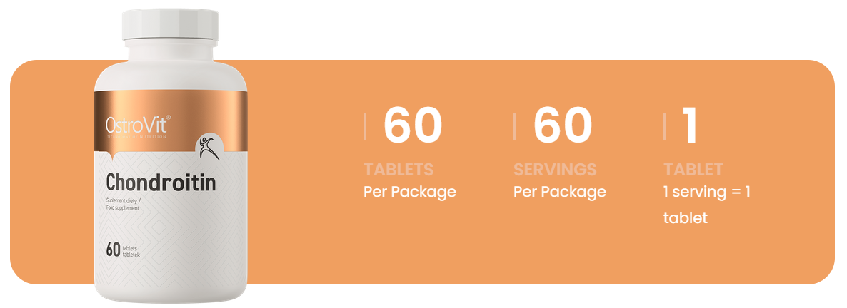 Chondroitin – 60 tabletten, 800 mg chondroïtinesulfaat | OstroVit